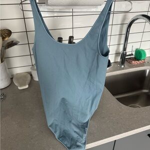 SKIMS Slate Blue Bodysuit